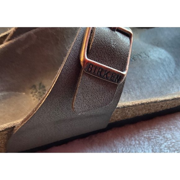 Birkenstock Youth sz.34/3.5 sandals made in german Gizeh Mocha thong flip flops - Picture 8 of 11